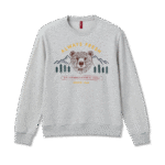 Bear Unisex French Terry Crewneck - Cloud Marl - Image 4