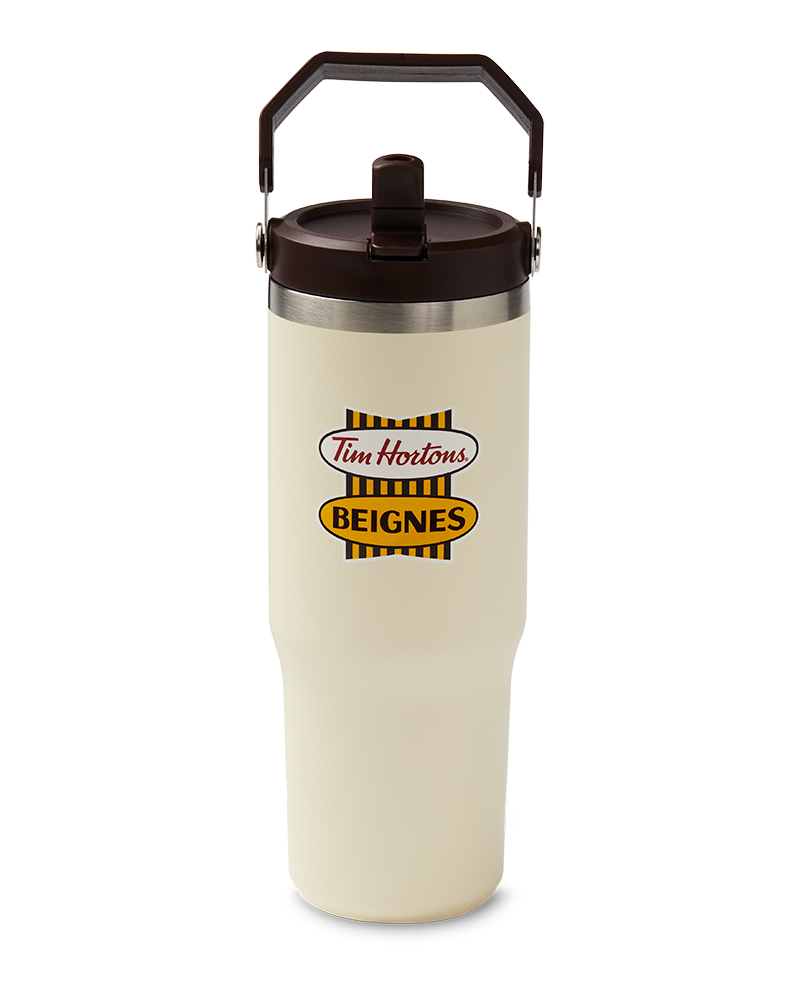 Retro_TopHandle_French_Front_e861e5df-ad26-4e1f-9e35-abfae32949ed 30oz Stainless Steel Top Handle Tumbler - French Retro Logo - Image 1