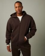 Tims Full Zip Unisex Hoodie - Espresso